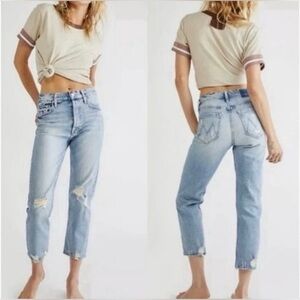 MOTHER Superior The Tomcat Distressed Ankle Jean The Confession Wash size 27